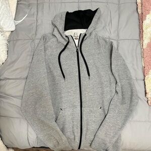 Gray Reebok zip up